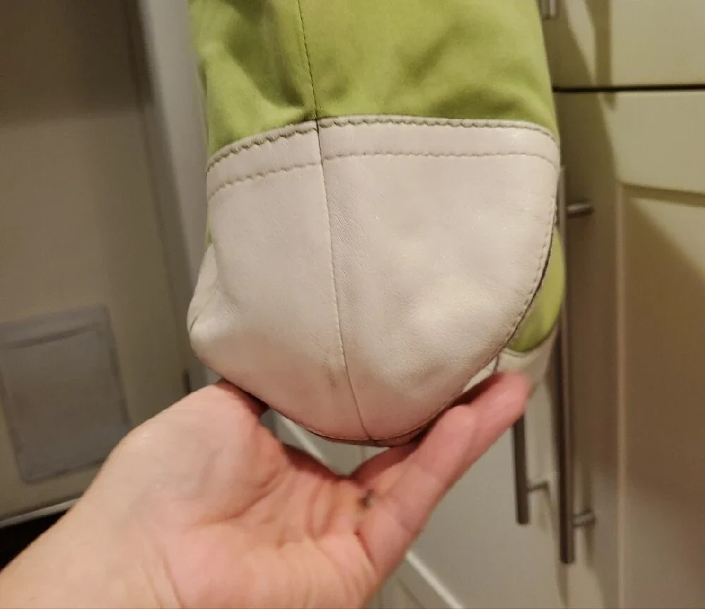 Vintage Coach Lime Green Soho Slim Hobo Tote 2005